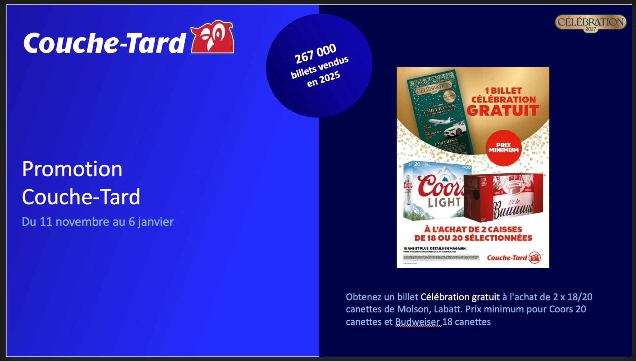 Promotion Célébration Couche-Tard